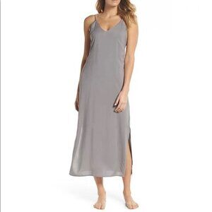 NEW Joe's Jeans Spaghetti Strap Grey V-Neck Super Soft Maxi Summer Dress Sz. XL